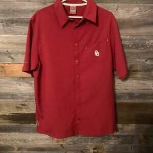Nike Drifit Oklahoma Sooner Button Up Shirt